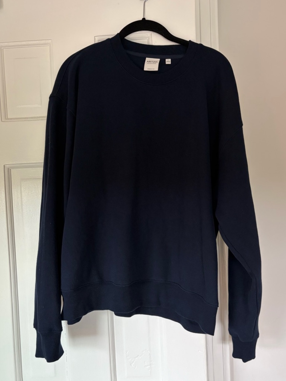Aritzia Cozy Sweatfleece Perfect Crew Sweatshirt - Admiral